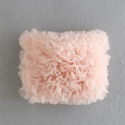 Women Fashion Sexy Silk Mesh Slim-Fit Tube Top - Image 3