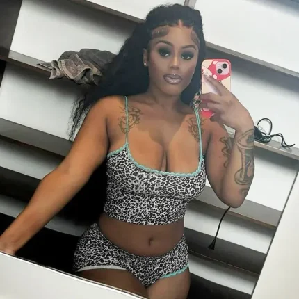 Women Fashion Sexy Leopard Lace Camisole Tight Shorts Two-Piece Set - Image 6