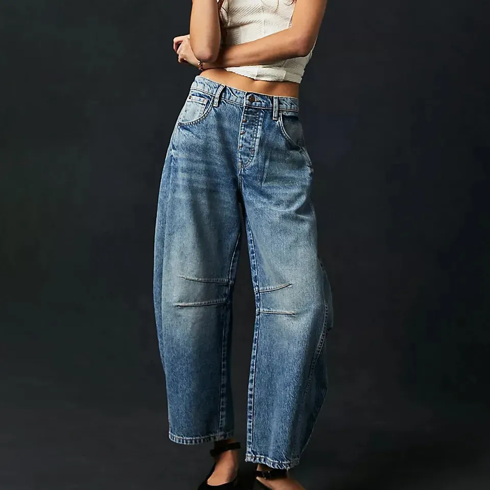 T103D17330_26224.webp Women Fashion Casual Loose Low Waist Wide Leg Jeans - Image 1